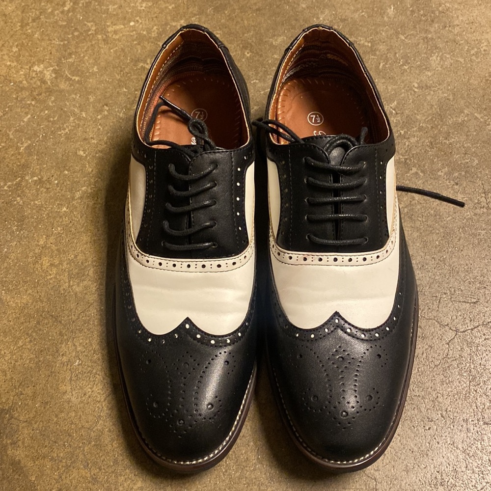 Gerri Aldo Black and white Men dress shoes